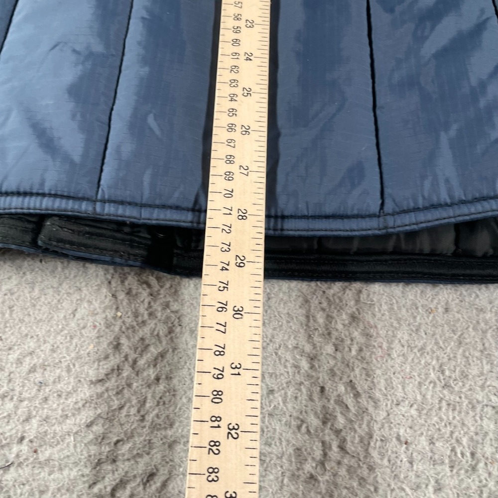 Refrigiwear Insulated Puffer Men's Long Coat Size 2XL Navy Blue‎ Warm Full Zip * - Picture 12 of 13